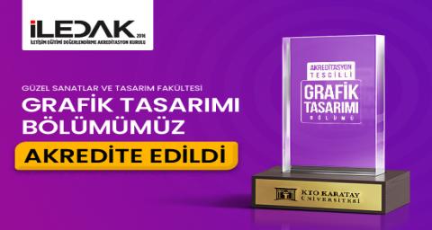 Türkiye'de İLEDAK'tan İlk ve Tek Akredite Edilen Grafik Tasarımı Bölümü KTO Karatay'da