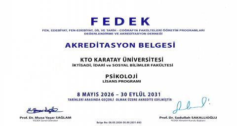 Psikoloji Akreditasyon Belgesi
