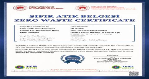 Zero Waste Certificate